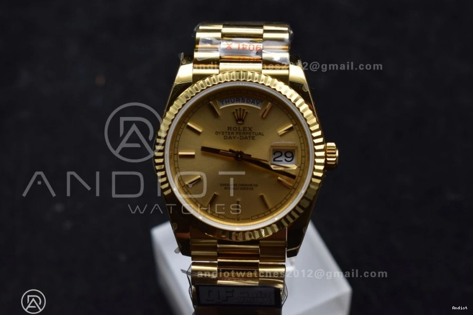 President QF Dial V5 Weight) 36 YG Bracelet Best 904L DayDate vr3255 Edition Gold Steel (Gain on 0201